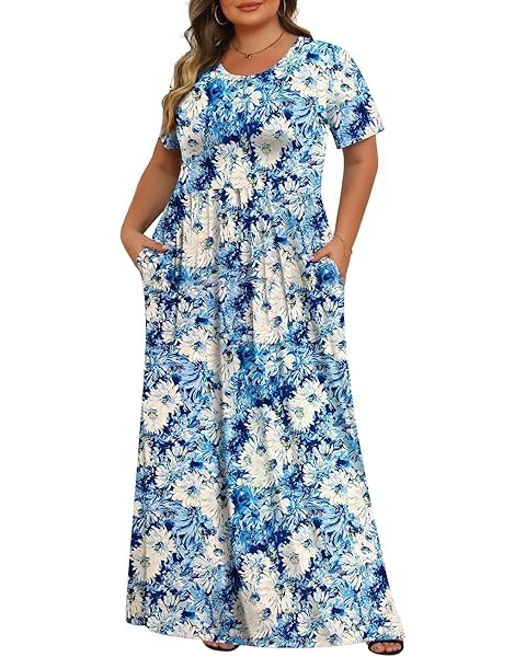 Floral print cotton shift dress for garden parties